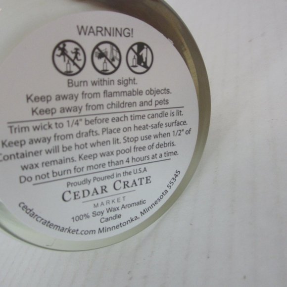 Cedar Crate Market Jar Candle "You're My Favorite Aunt" Soy Wax 10 oz - NEW - Picture 3 of 3